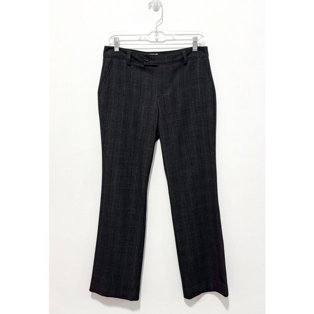 Bass Heritage Fit - Women's Charcoal, Plaid, Mid-rise Dress Pants (size 6)